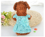Spring Summer Dog Dress Pet Dog Clothes for Small Dog Wedding  lace princess Dress Skirt Puppy Clothing Spring Pet Clothes