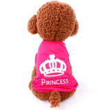 Pet Dog Clothes Puppy Vest Spring summer T-shirt Pet Shirt Cute dog vest princess pajamas pet Cat Clothes  costume for small dog