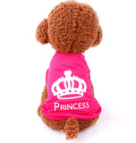 Pet Dog Clothes Puppy Vest Spring summer T-shirt Pet Shirt Cute dog vest princess pajamas pet Cat Clothes  costume for small dog