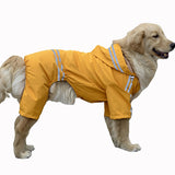 Large Dog Raincoat Clothes Waterproof Rain Jacket Jumpsuit For Big Dogs Golden Retriever pet dog rain coat clothes hoodie