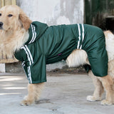 Large Dog Raincoat Clothes Waterproof Rain Jacket Jumpsuit For Big Dogs Golden Retriever pet dog rain coat clothes hoodie
