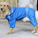 Large Dog Raincoat Clothes Waterproof Rain Jacket Jumpsuit For Big Dogs Golden Retriever pet dog rain coat clothes hoodie
