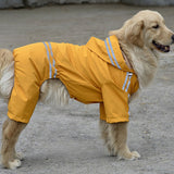 Large Dog Raincoat Clothes Waterproof Rain Jacket Jumpsuit For Big Dogs Golden Retriever pet dog rain coat clothes hoodie