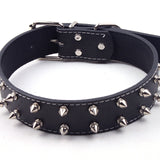 Sharp Spiked Studded Leather Dog Collars pu For Small Medium Large dogs pet collar rivets anti-bite pet products neck strap