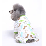 Pet Dog sleeping Clothes Winter Warm Jumpsuit Nightgown Cotton Pyjamas For Small Dog Medium Dog Leisure Durable Pet Jumpsuit