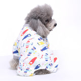 Pet Dog sleeping Clothes Winter Warm Jumpsuit Nightgown Cotton Pyjamas For Small Dog Medium Dog Leisure Durable Pet Jumpsuit