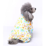 Pet Dog sleeping Clothes Winter Warm Jumpsuit Nightgown Cotton Pyjamas For Small Dog Medium Dog Leisure Durable Pet Jumpsuit