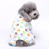 Pet Dog sleeping Clothes Winter Warm Jumpsuit Nightgown Cotton Pyjamas For Small Dog Medium Dog Leisure Durable Pet Jumpsuit
