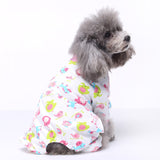 Pet Dog sleeping Clothes Winter Warm Jumpsuit Nightgown Cotton Pyjamas For Small Dog Medium Dog Leisure Durable Pet Jumpsuit