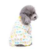 Pet Dog sleeping Clothes Winter Warm Jumpsuit Nightgown Cotton Pyjamas For Small Dog Medium Dog Leisure Durable Pet Jumpsuit