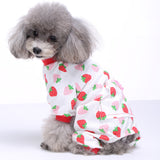 Pet Dog sleeping Clothes Winter Warm Jumpsuit Nightgown Cotton Pyjamas For Small Dog Medium Dog Leisure Durable Pet Jumpsuit