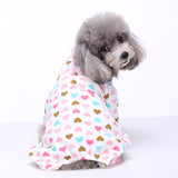 Pet Dog sleeping Clothes Winter Warm Jumpsuit Nightgown Cotton Pyjamas For Small Dog Medium Dog Leisure Durable Pet Jumpsuit