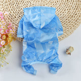 Dog raincoat waterproof sun protection clothing summer new thin four feet raincoat Teddy Pet Dog Clothes for small dogs puppies