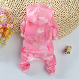 Dog raincoat waterproof sun protection clothing summer new thin four feet raincoat Teddy Pet Dog Clothes for small dogs puppies